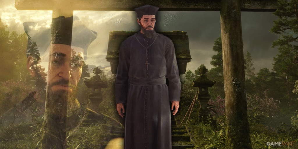 This Image Shows Luis Frois In the Assassins Creed Sahdows Game, A Main Character of the game.